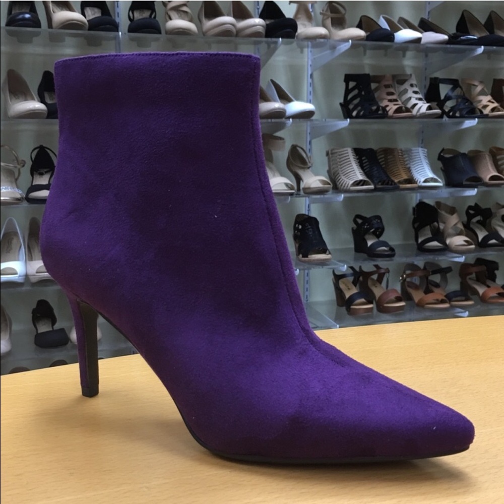 1 Left! Delicious Royal PURPLE faux suede BOOTIE - Picture 6 of 7